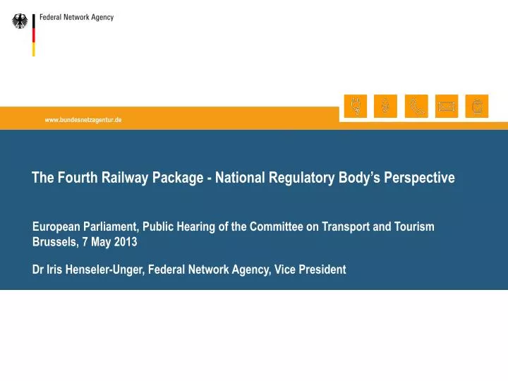 the fourth railway package national regulatory body s perspective