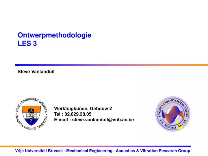 ontwerpmethodologie les 3