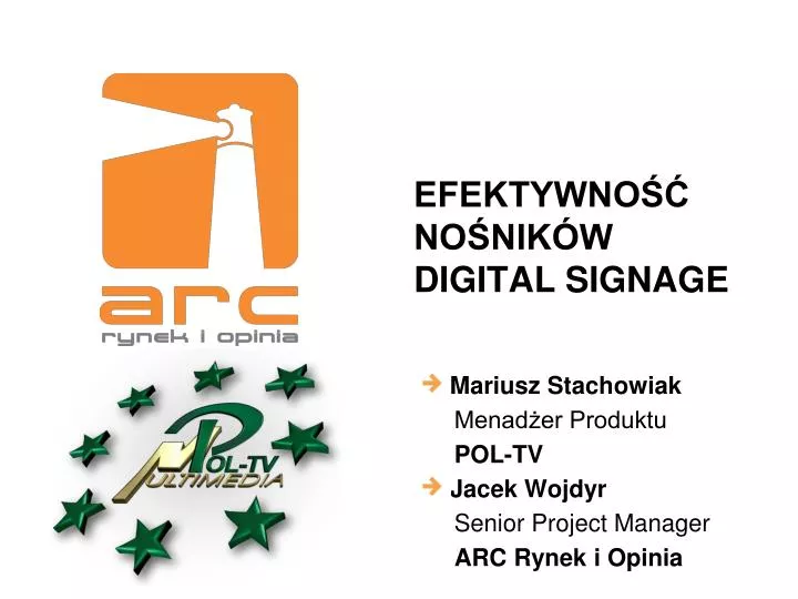 efektywno no nik w digital signage