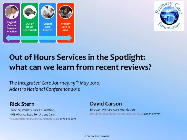 out of hours services in the spotlight what can we learn from recent reviews