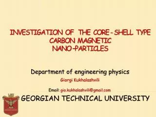 Department of engineering physics