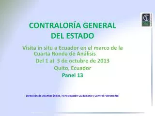 contralor a general del estado