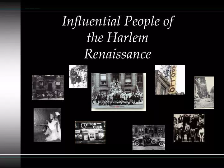 influential people of the harlem renaissance
