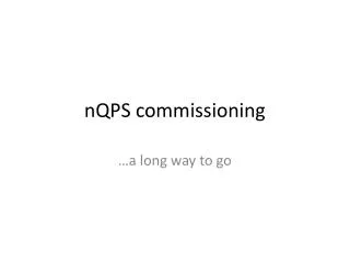nQPS commissioning