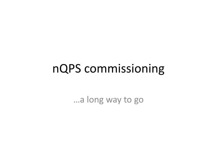 nqps commissioning