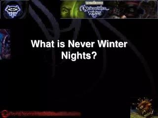 What is Never Winter Nights?