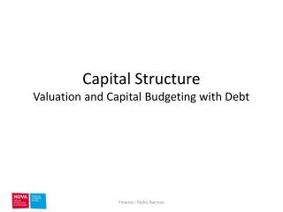 Capital Structure Valuation and Capital Budgeting with Debt