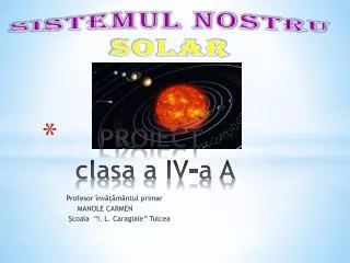 proiect clasa a iv a a