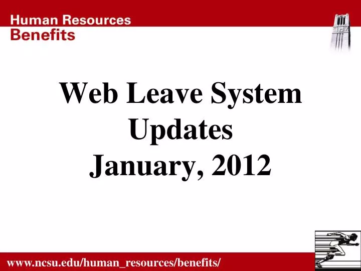 web leave system updates january 2012