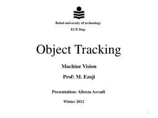 Object Tracking
