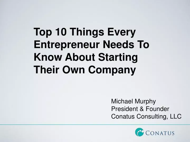 michael murphy president founder conatus consulting llc