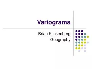 Variograms