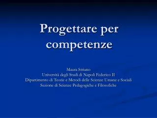 progettare per competenze