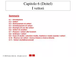 capitolo 6 deitel i vettori