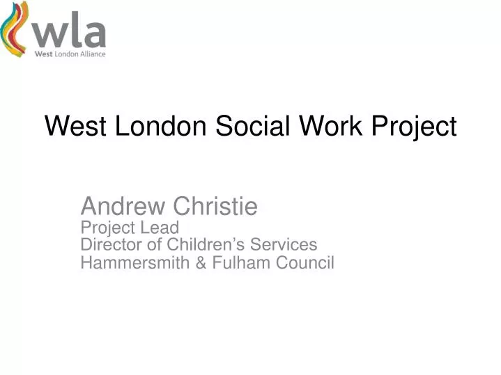 west london social work project