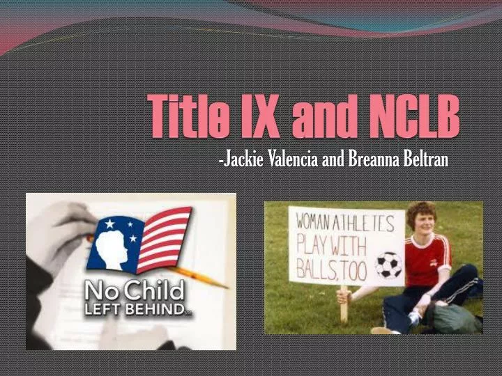 title ix and nclb