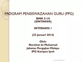 program pensiswazahan guru ppg
