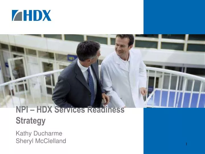 npi hdx services readiness strategy