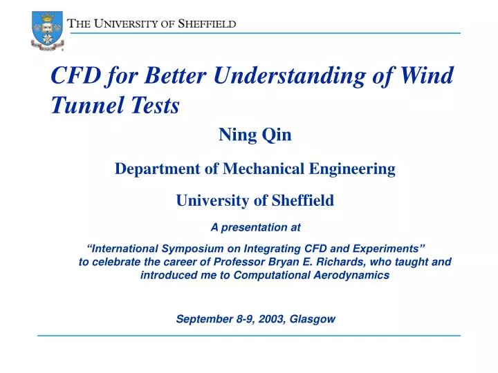 cfd for better understanding of wind tunnel tests