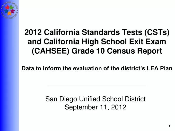 san diego unified school district september 11 2012
