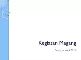 kegiatan magang