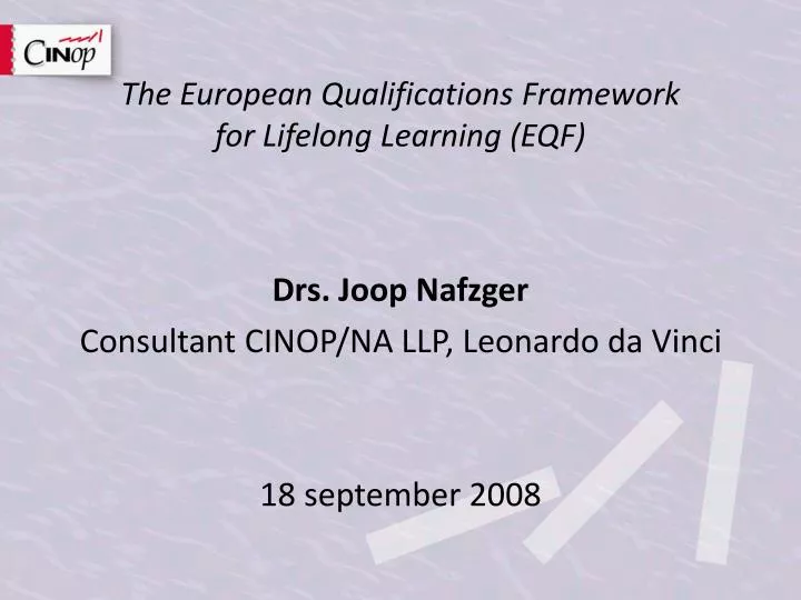 the european qualifications framework for lifelong learning eqf