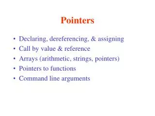 Pointers