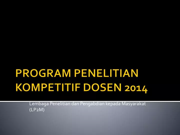 lembaga penelitian dan pengabdian kepada masyarakat lp2m