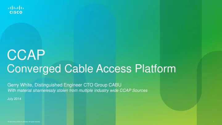 ccap converged cable access platform