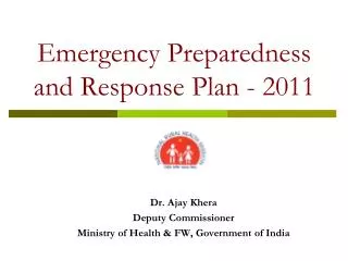 Emergency Preparedness and Response Plan - 2011