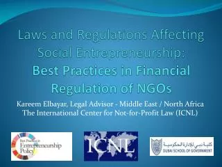 NGO Finances and Social Entrepreneurship