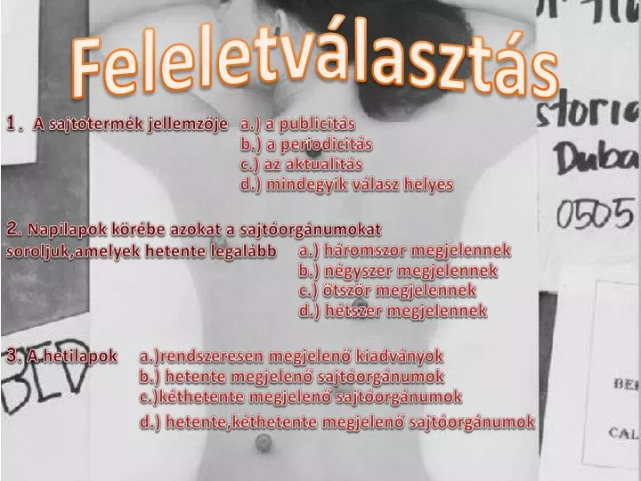 feleletv laszt s