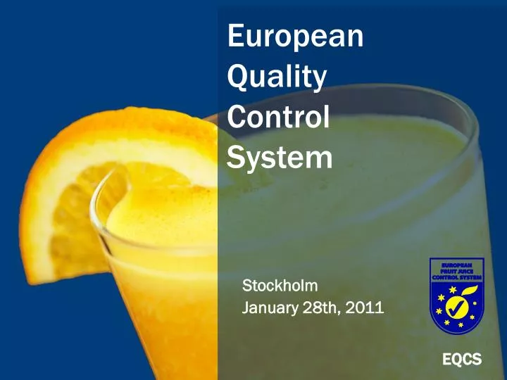 european quality control system