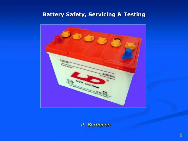 battery safety servicing testing