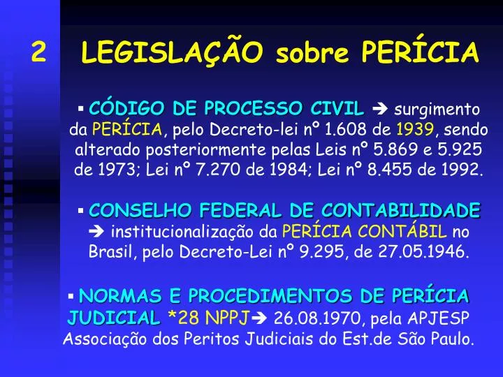 legisla o sobre per cia