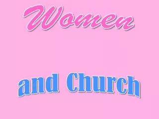 Women and Church