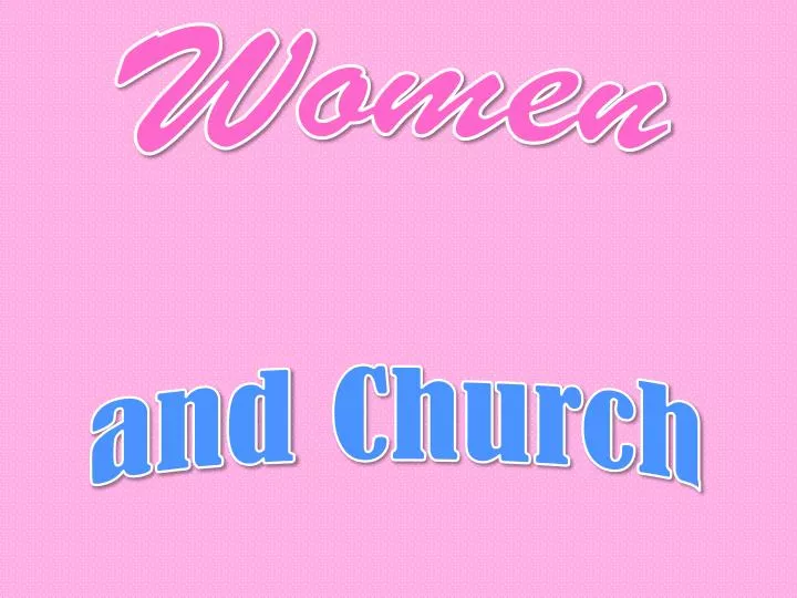 women and church