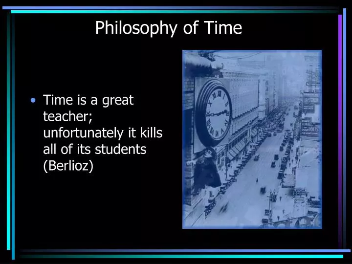 philosophy of time