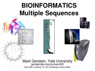 BIOINFORMATICS Multiple Sequences