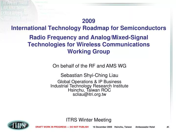itrs winter meeting
