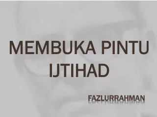 membuka pintu ijtihad