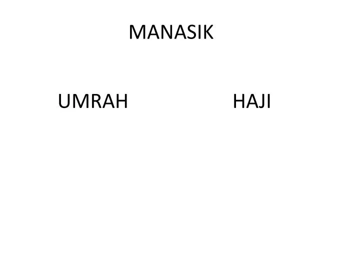 manasik