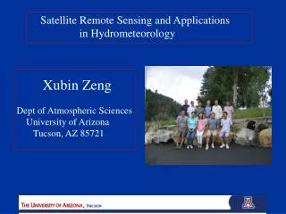 Satellite Remote Sensing and Applications in Hydrometeorology