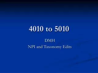 4010 to 5010