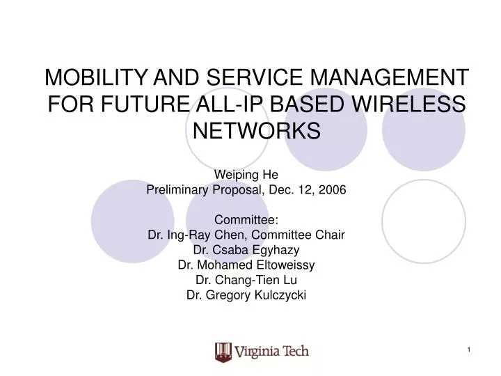 mobility and service management for future all ip based wireless networks