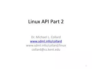 Linux API Part 2