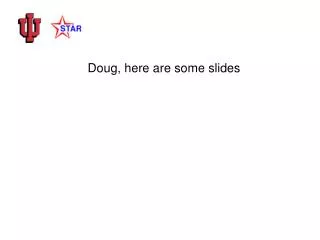 Doug, here are some slides
