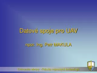 datov spoje pro uav