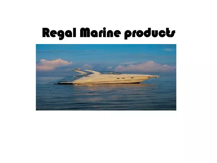 regal marine products