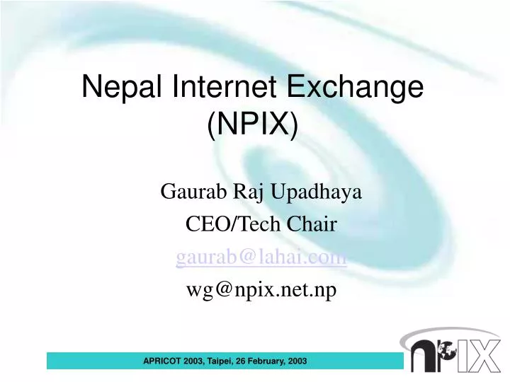 nepal internet exchange npix